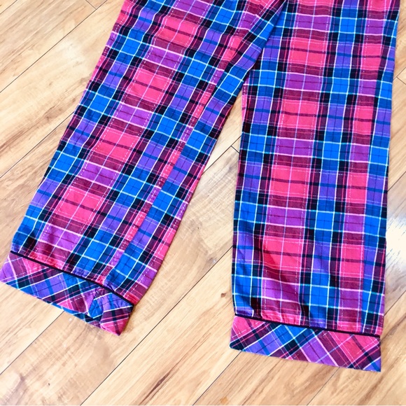 Victoria Secret plaid pajama pants red glitter small cotton - Picture 5 of 7